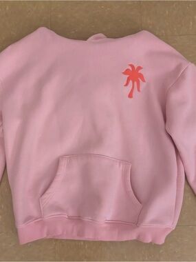 Pink Palm Puff Women's Sweatshirt